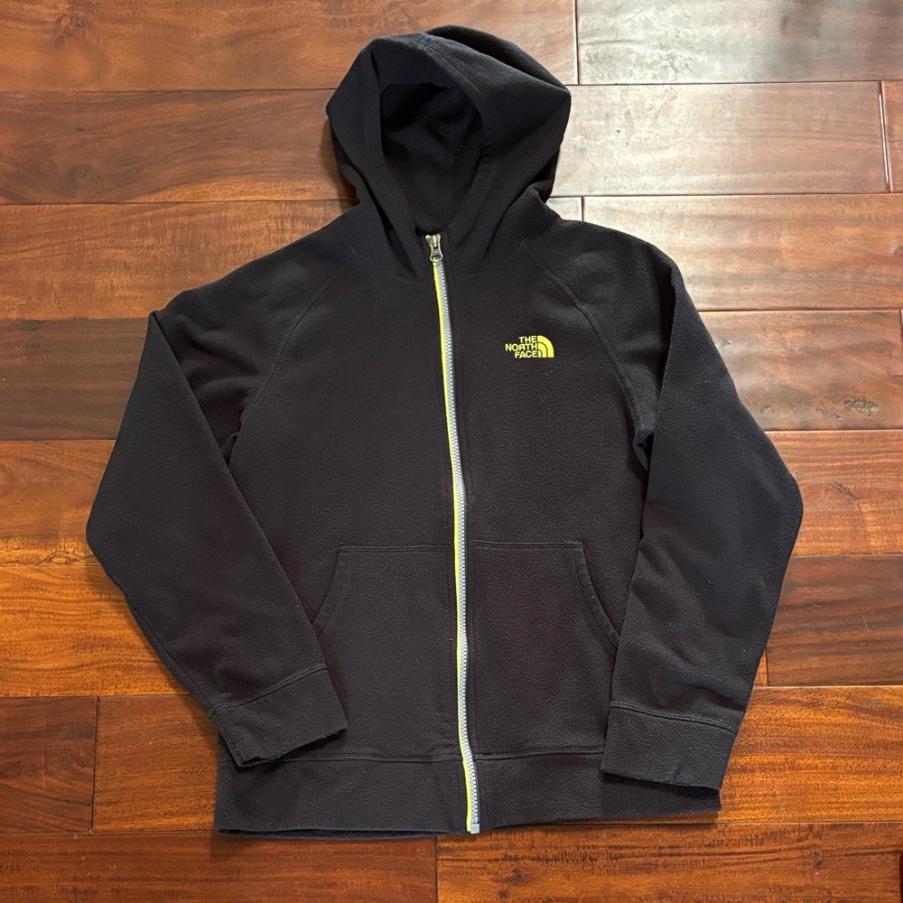 The North Face Kids Black Fleece Hoodie Jacket Size Large 14